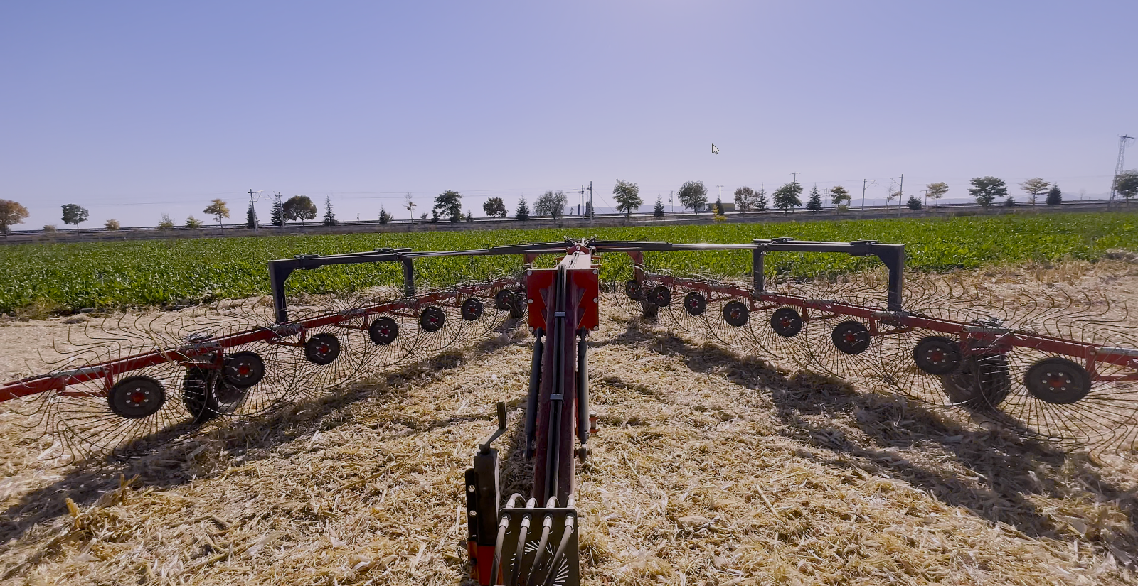 12/14/16'lı Çekilir Tip Çift Sıra Ot Toplama Tırmığı